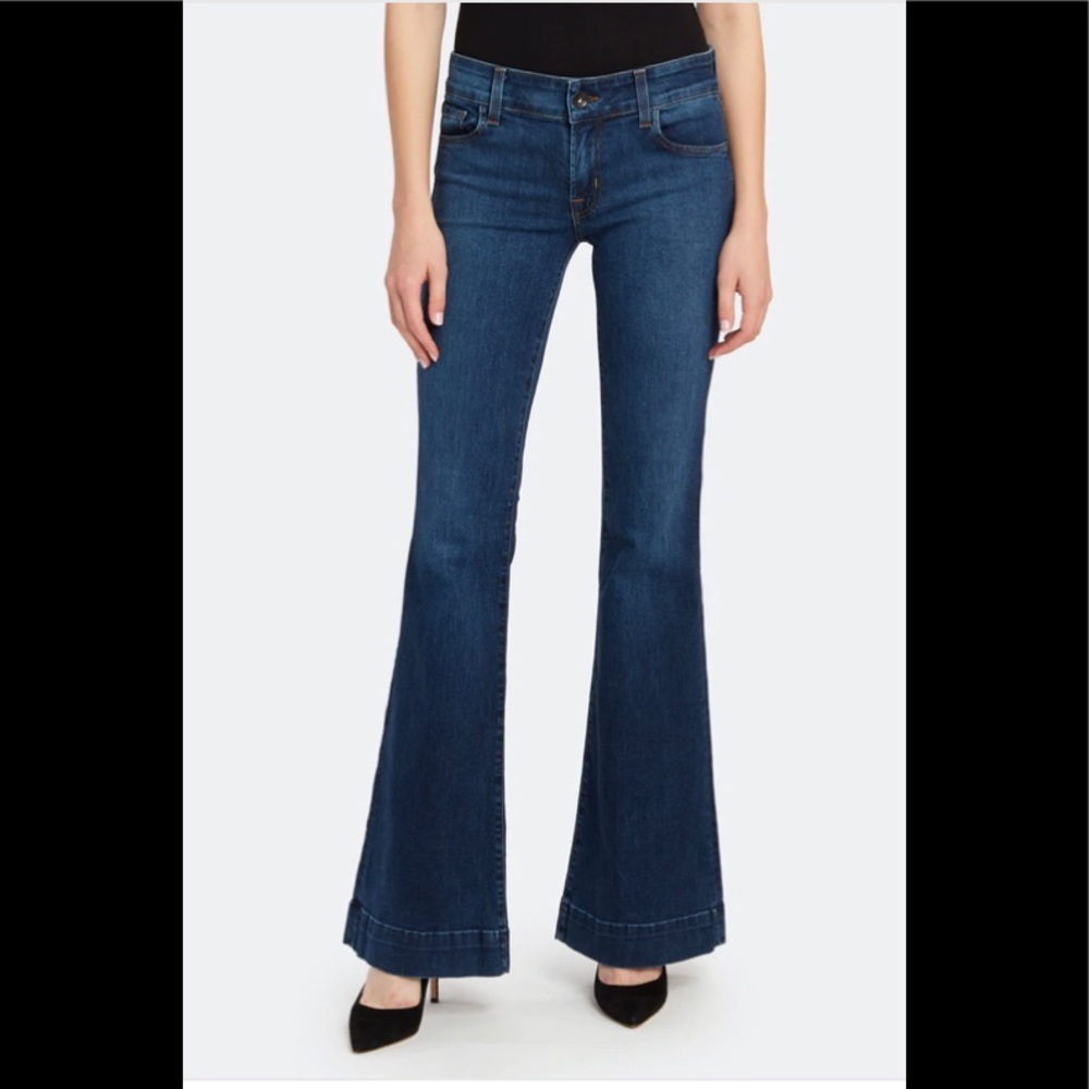 JBrand Lovestory Low Rise Flare Jeans Size 31